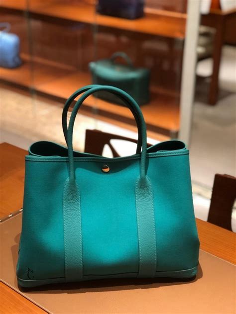 hermes garden party 36 vert almondine